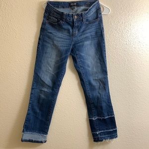 Judy blue straight fit jean patched jeans